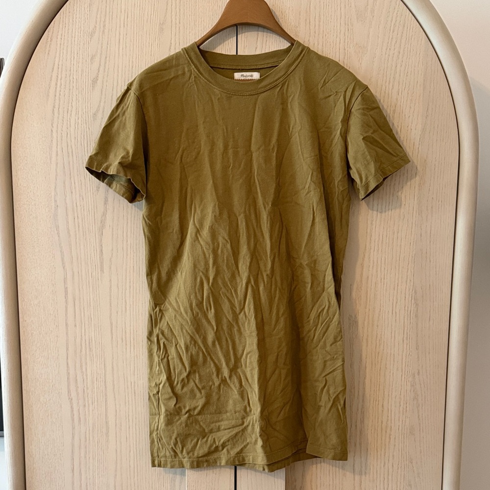 Madewell Olive Shirt Dress